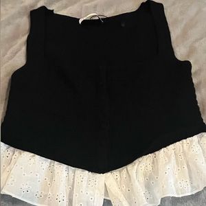 Black Knit Zara tank